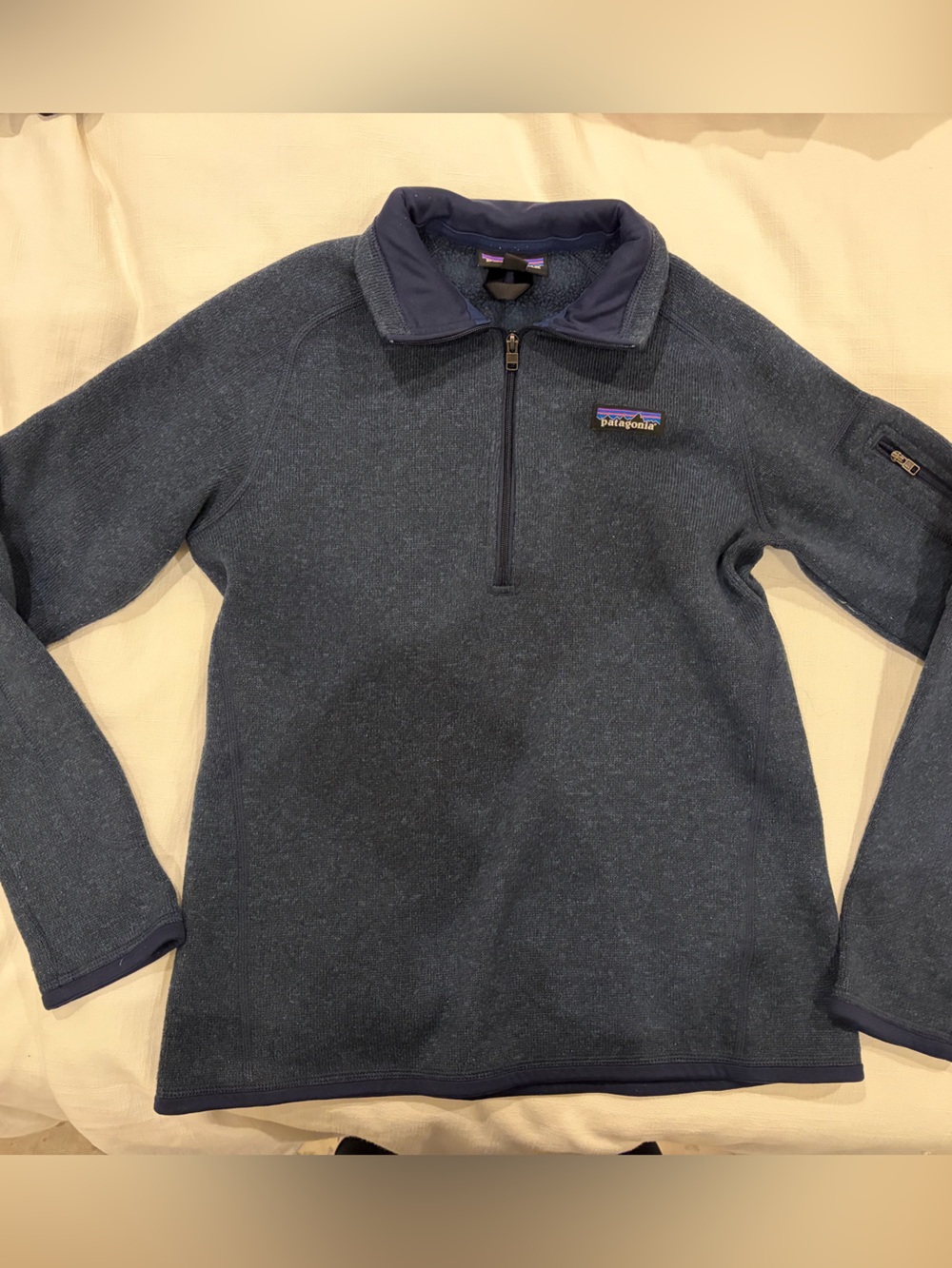 Patagonia Navy Blue Quarter-Zip Better Weather Fleece Pullover